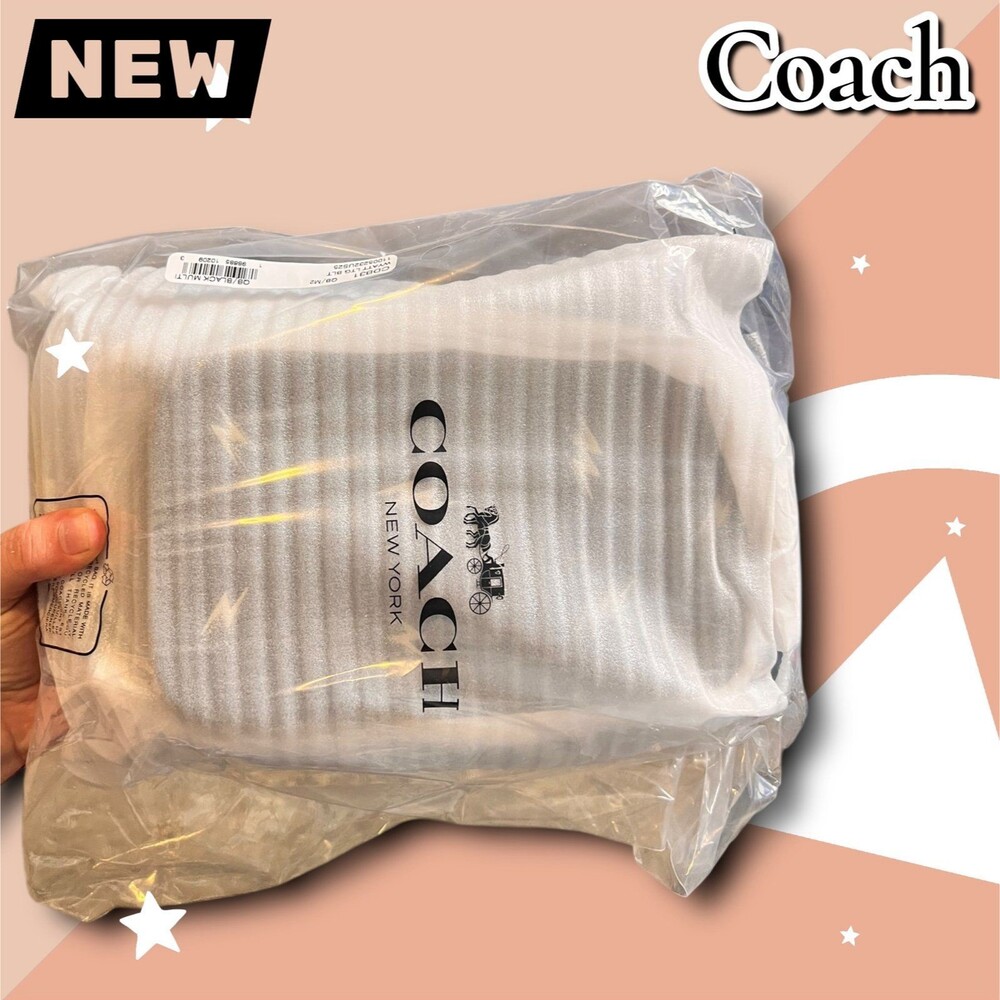 🔴New Coach Racer Sling Pack with Lightning Bolt Print – Gunmetal/Black Multi - Picture 4 of 5